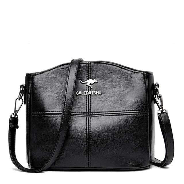 Elegant Embroidered Leather Tote & Crossbody Bag for Women