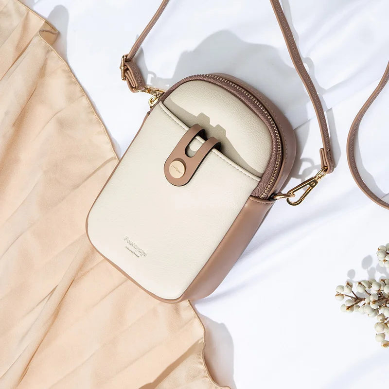 Soft PU Crossbody Phone Bag – Minimalist Edition