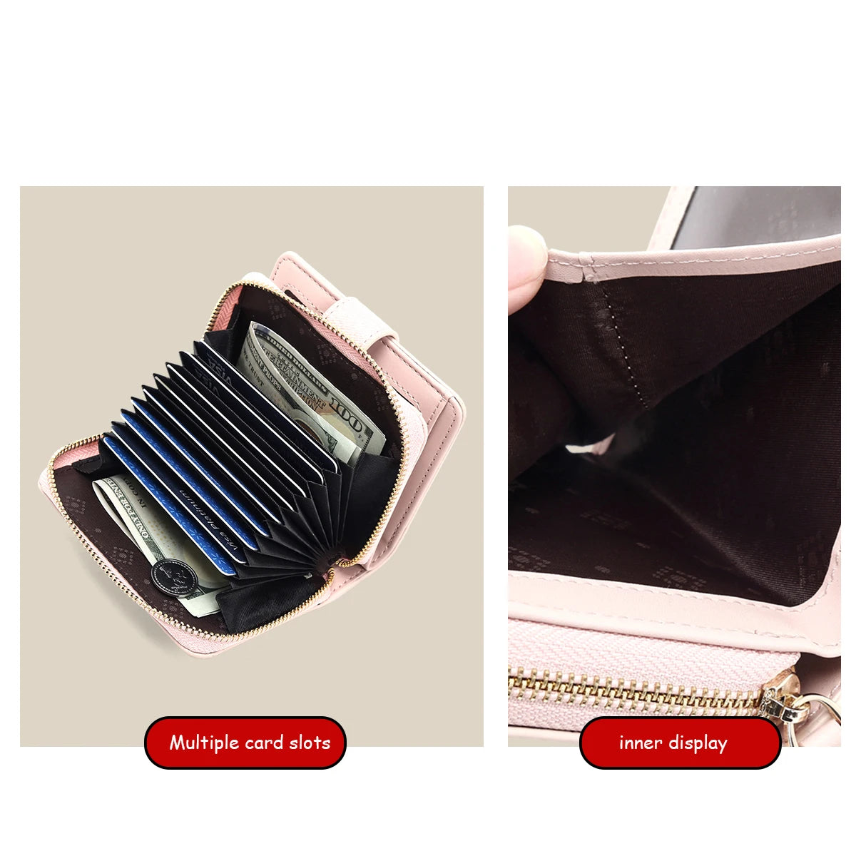 Foxer Elegant Slim PU Leather Women Wallet