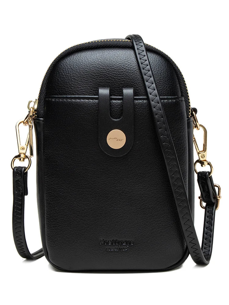 Soft PU Crossbody Phone Bag – Minimalist Edition