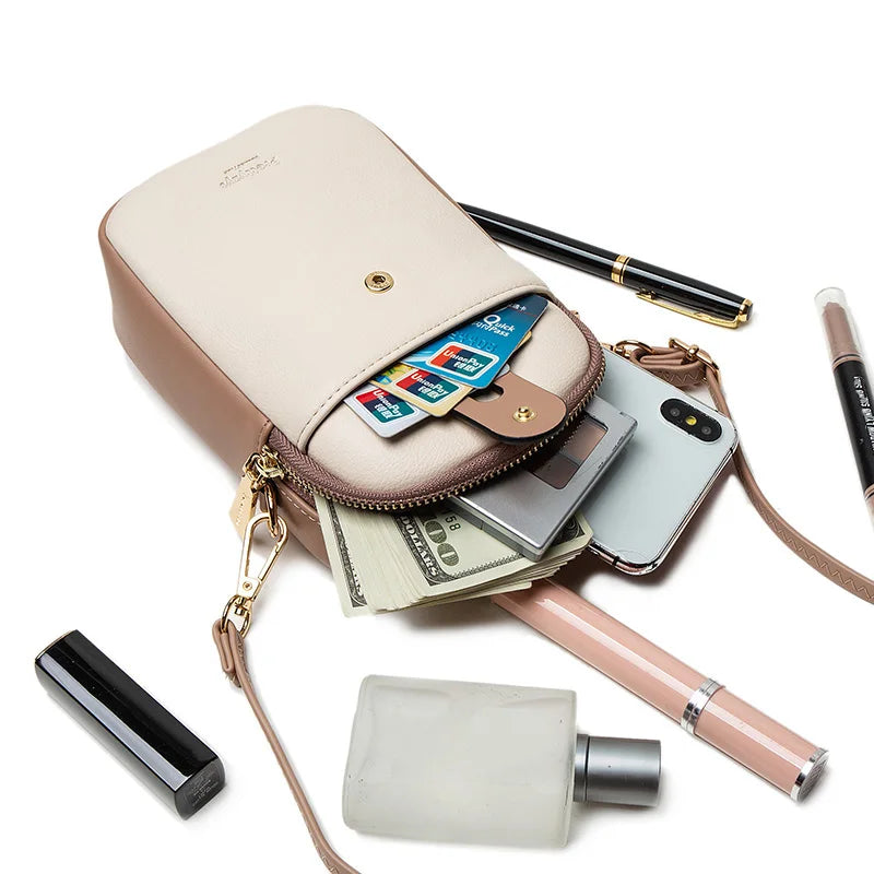 Soft PU Crossbody Phone Bag – Minimalist Edition