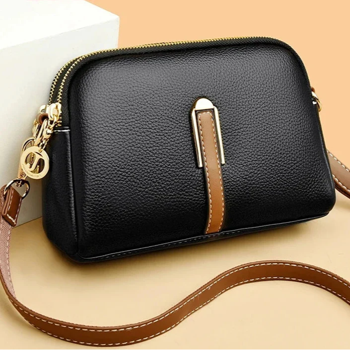 Luxury Genuine Leather Crossbody Shoulder Bag for Women