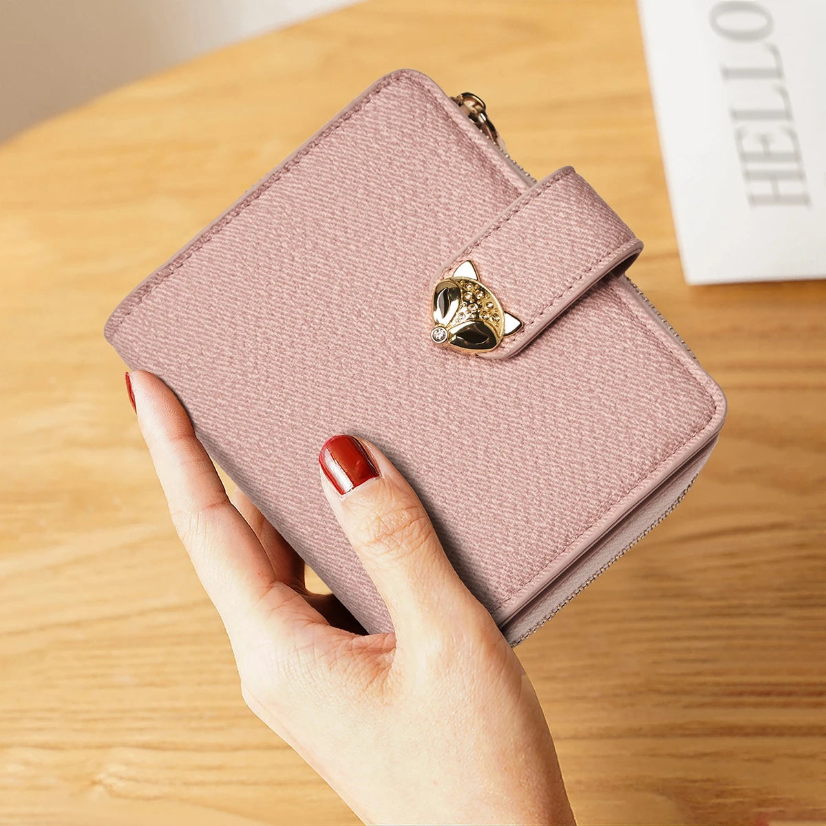 Foxer Elegant Slim PU Leather Women Wallet