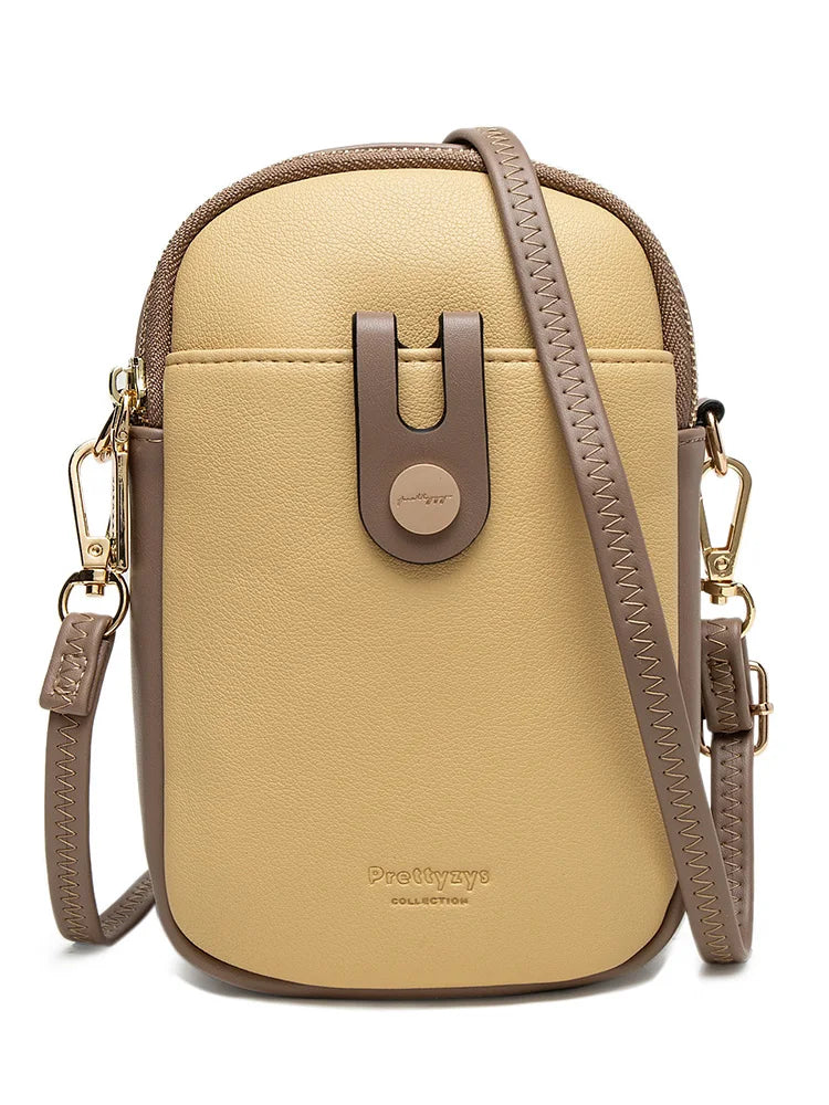 Soft PU Crossbody Phone Bag – Minimalist Edition