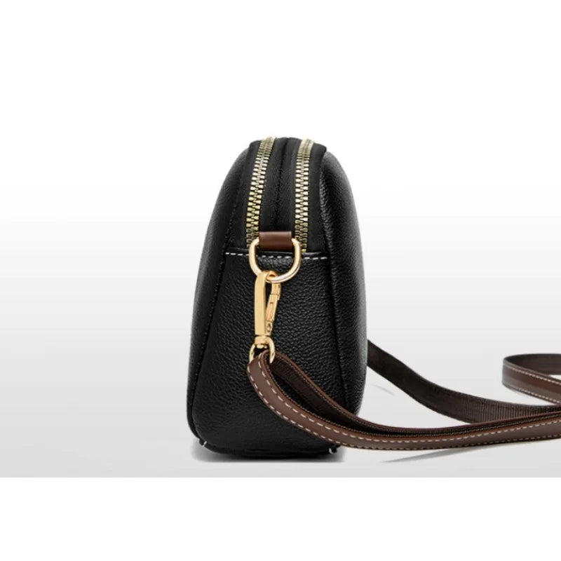 Luxury Genuine Leather Crossbody Shoulder Bag for Women