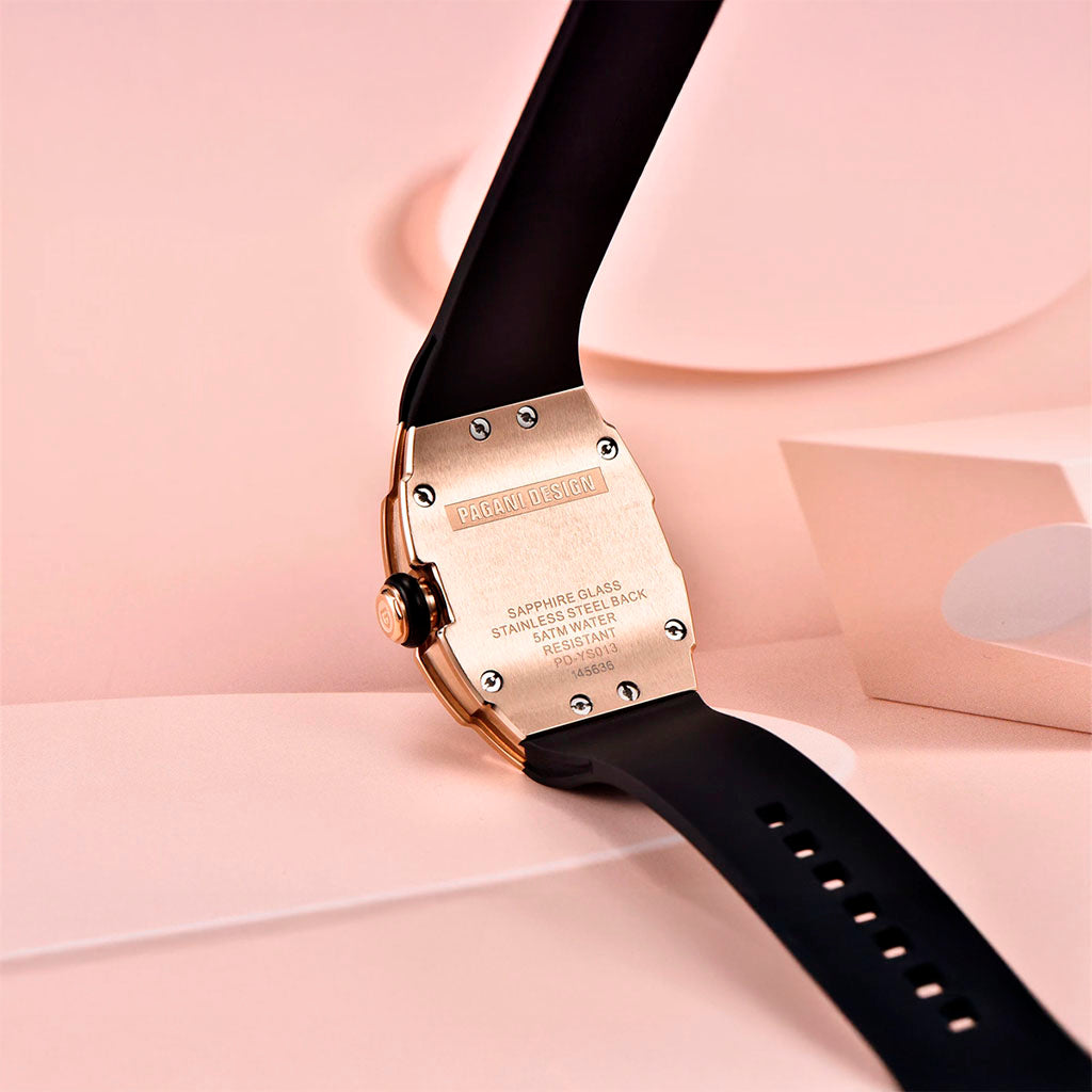 Pagani Design Rose Black Women's Watch