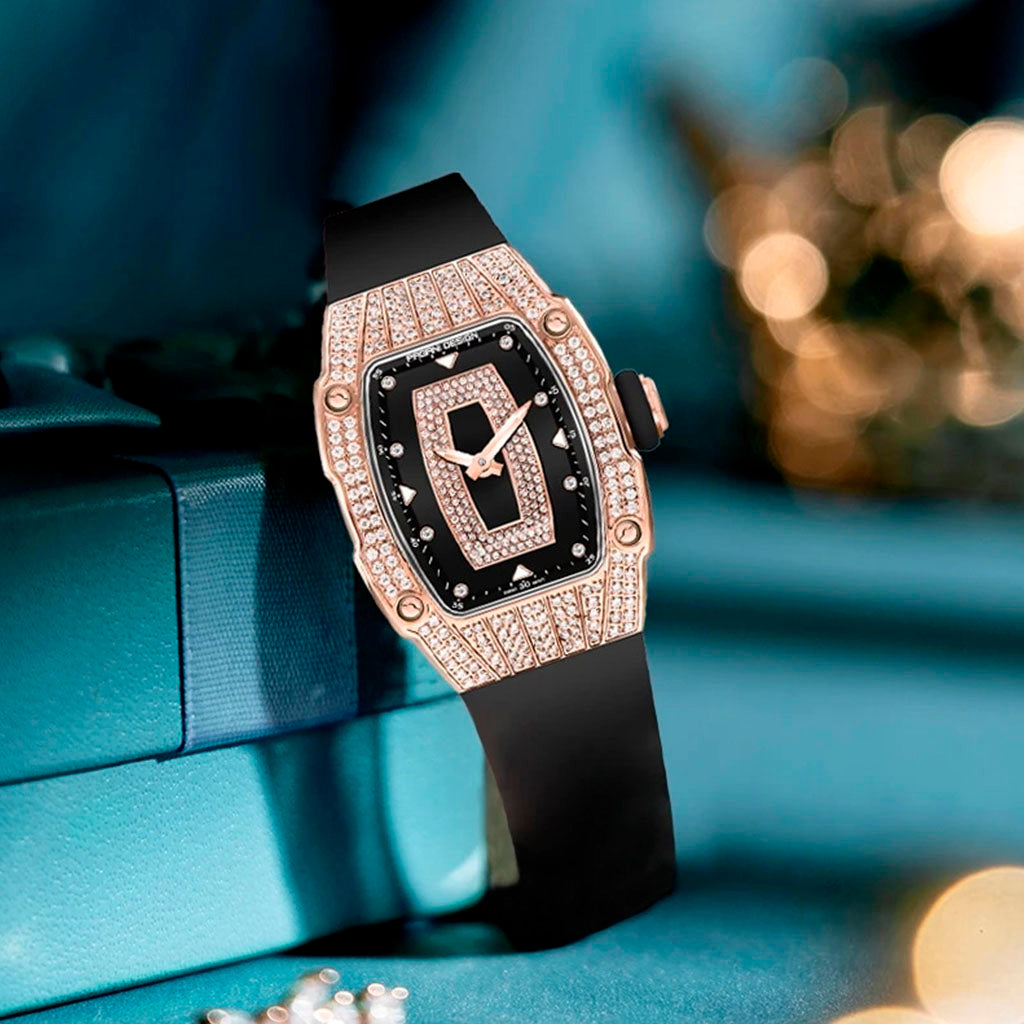 Pagani Design Rose Black Women's Watch