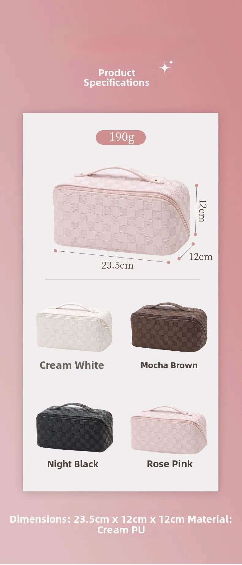 Waterproof Travel Organising Bag – Cosmetic & Toiletry Case