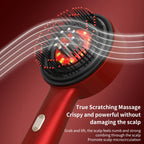 Electric Massage Brush with Red Light for Hair Growth and Scalp Care - HairFlow