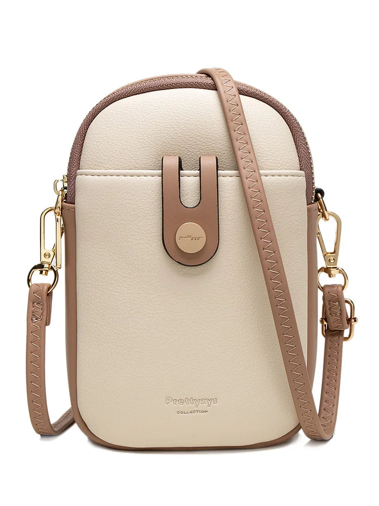 Soft PU Crossbody Phone Bag – Minimalist Edition