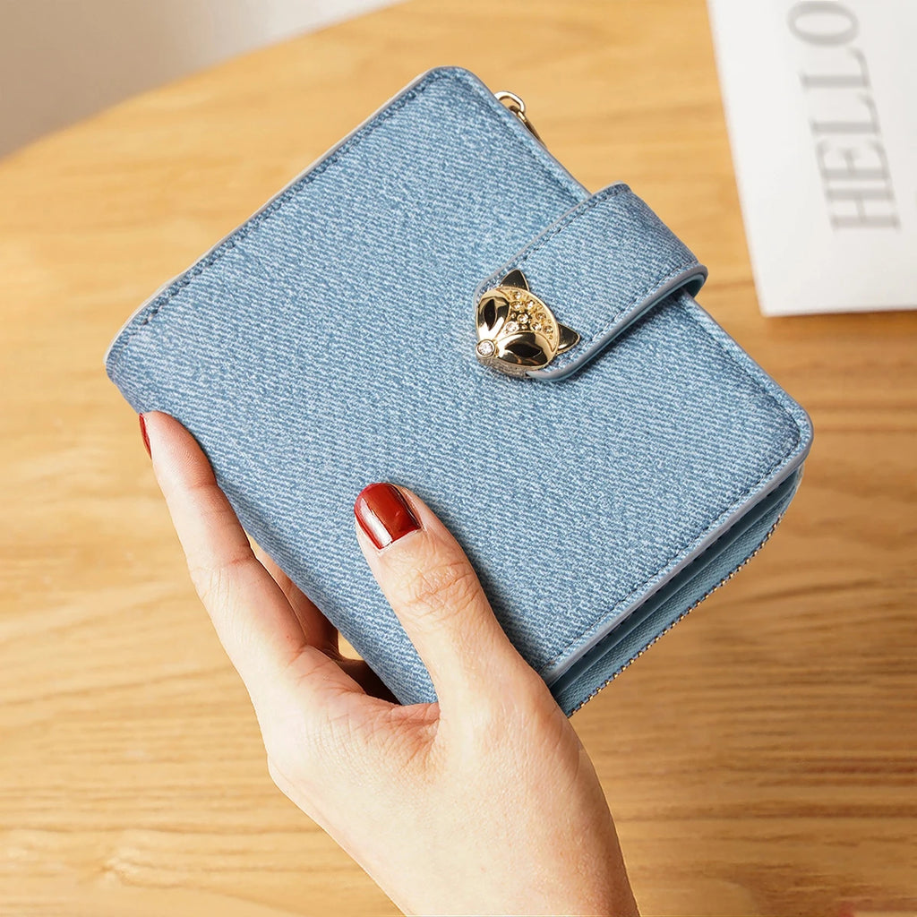 Foxer Elegant Slim PU Leather Women Wallet