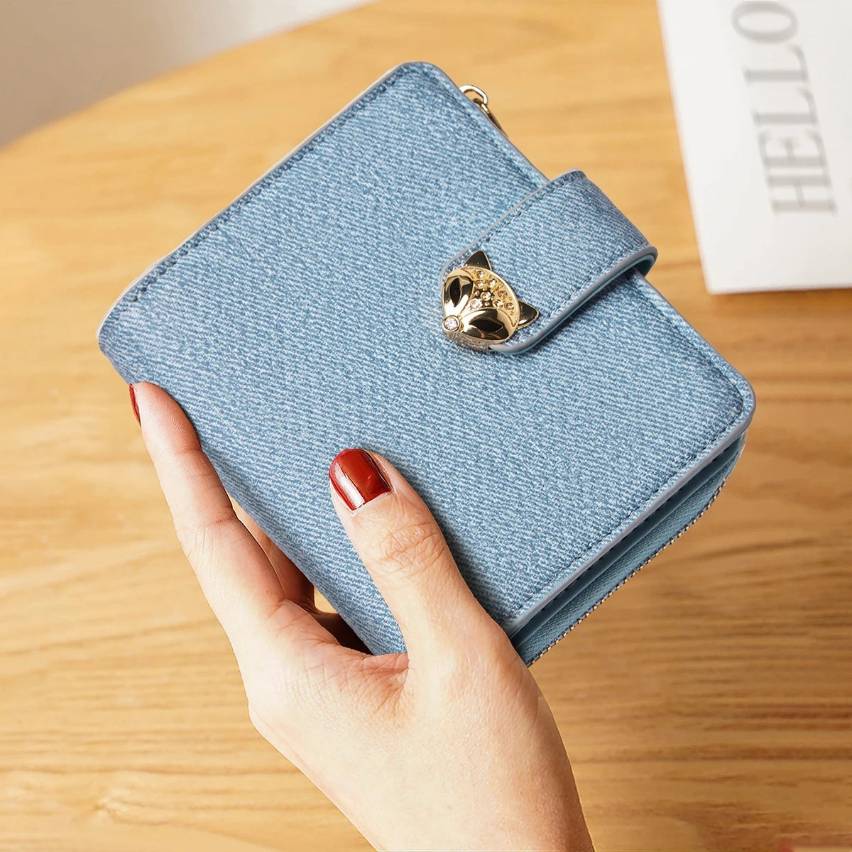 Foxer Elegant Slim PU Leather Women Wallet