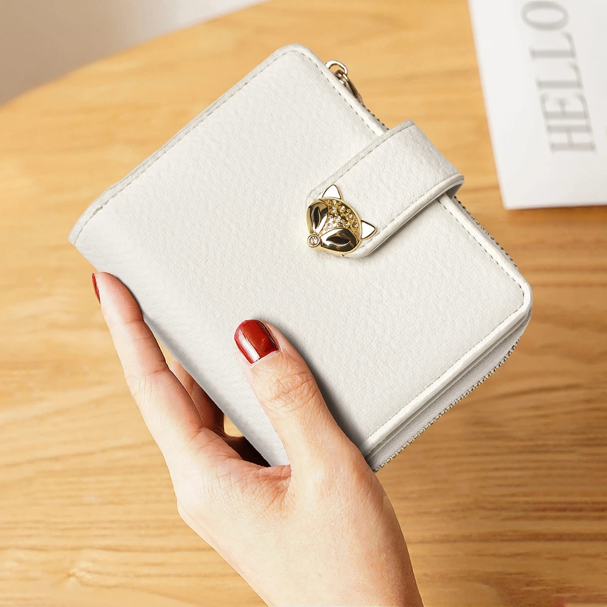 Foxer Elegant Slim PU Leather Women Wallet