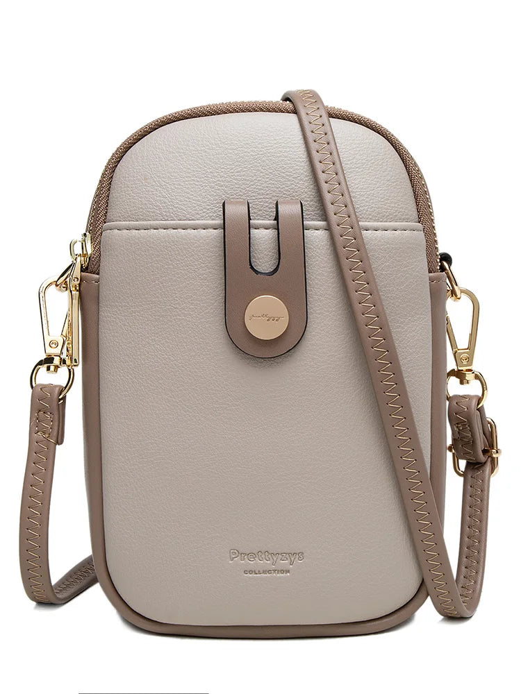 Soft PU Crossbody Phone Bag – Minimalist Edition