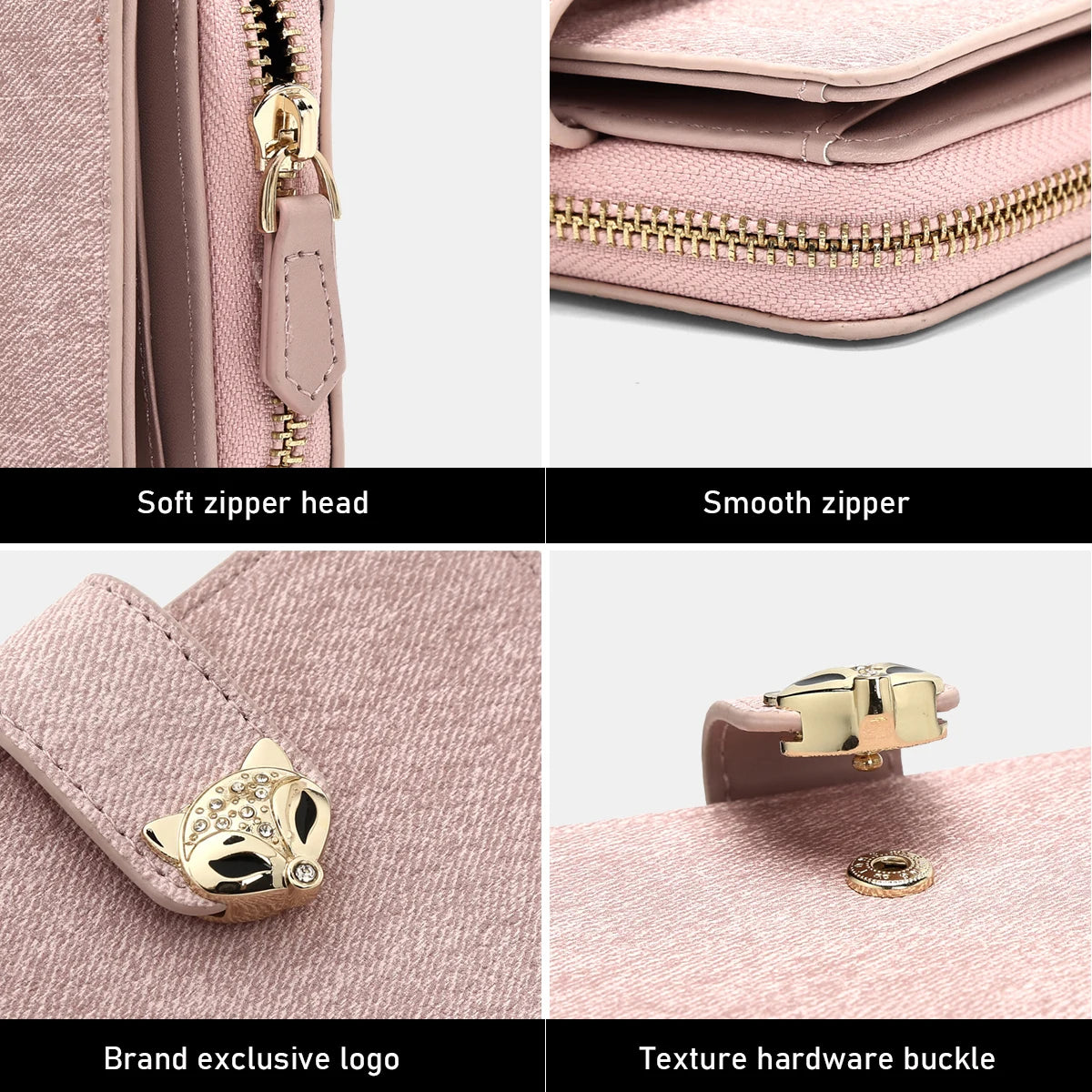 Foxer Elegant Slim PU Leather Women Wallet