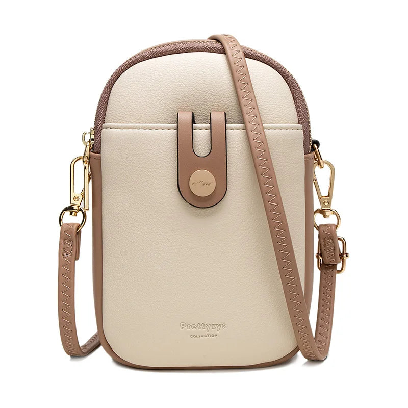 Soft PU Crossbody Phone Bag – Minimalist Edition