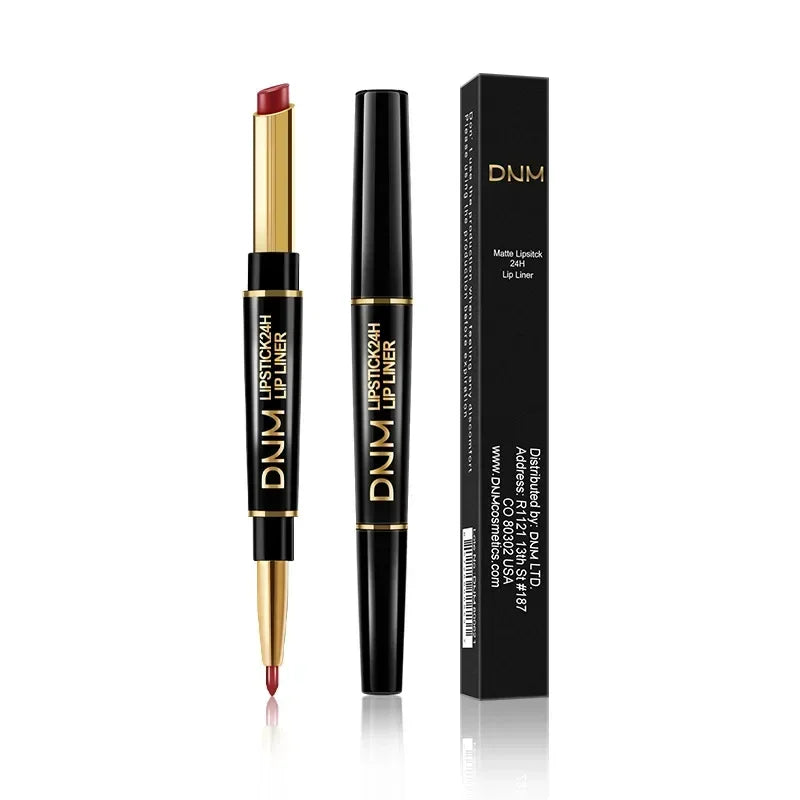 Lip Liner Lipstick - Waterproof and Long Lasting 2 in 1