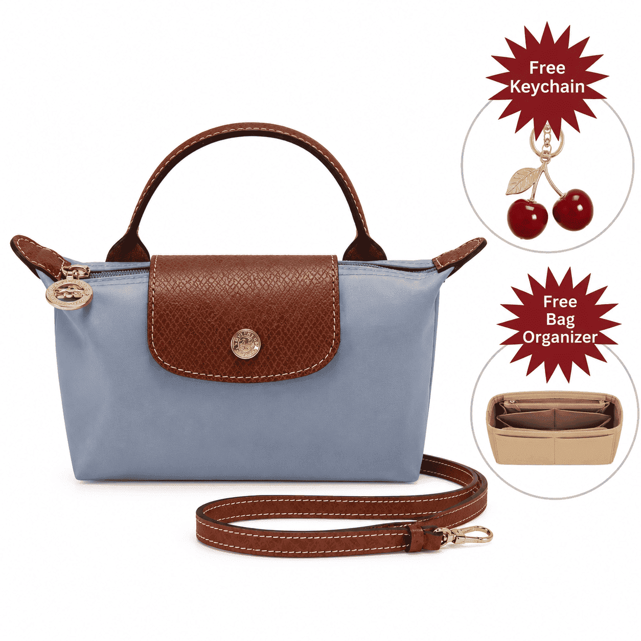 Mini Bag Elegance - Get an keychain and bag organiser completely free