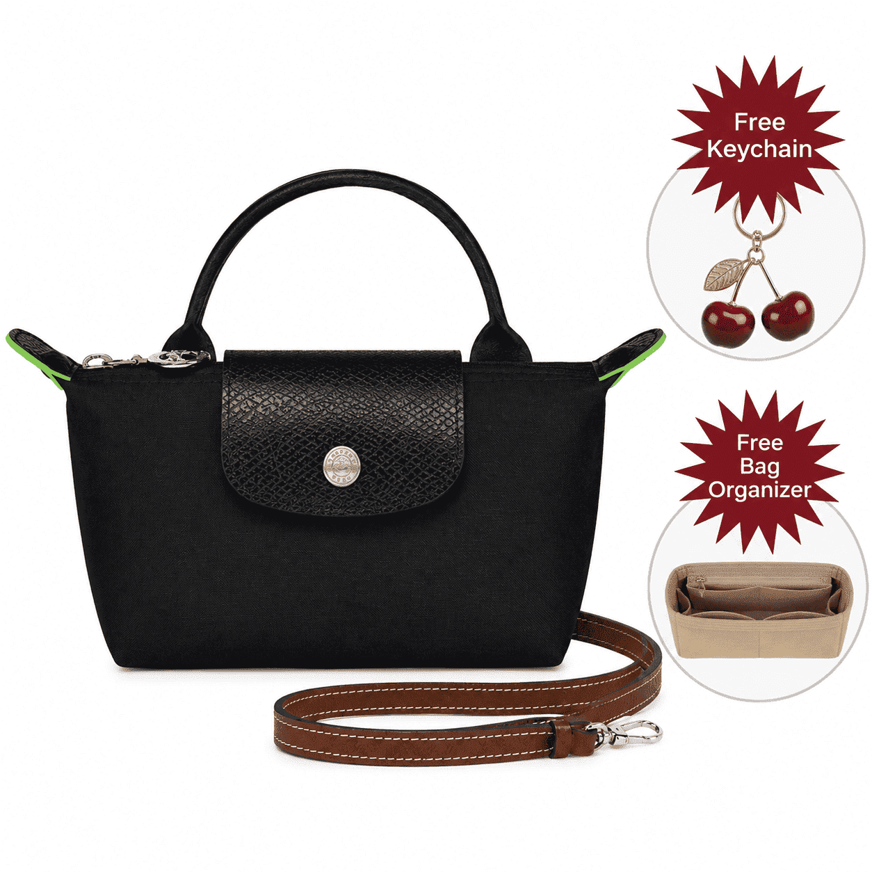 Mini Bag Elegance - Get an keychain and bag organiser completely free
