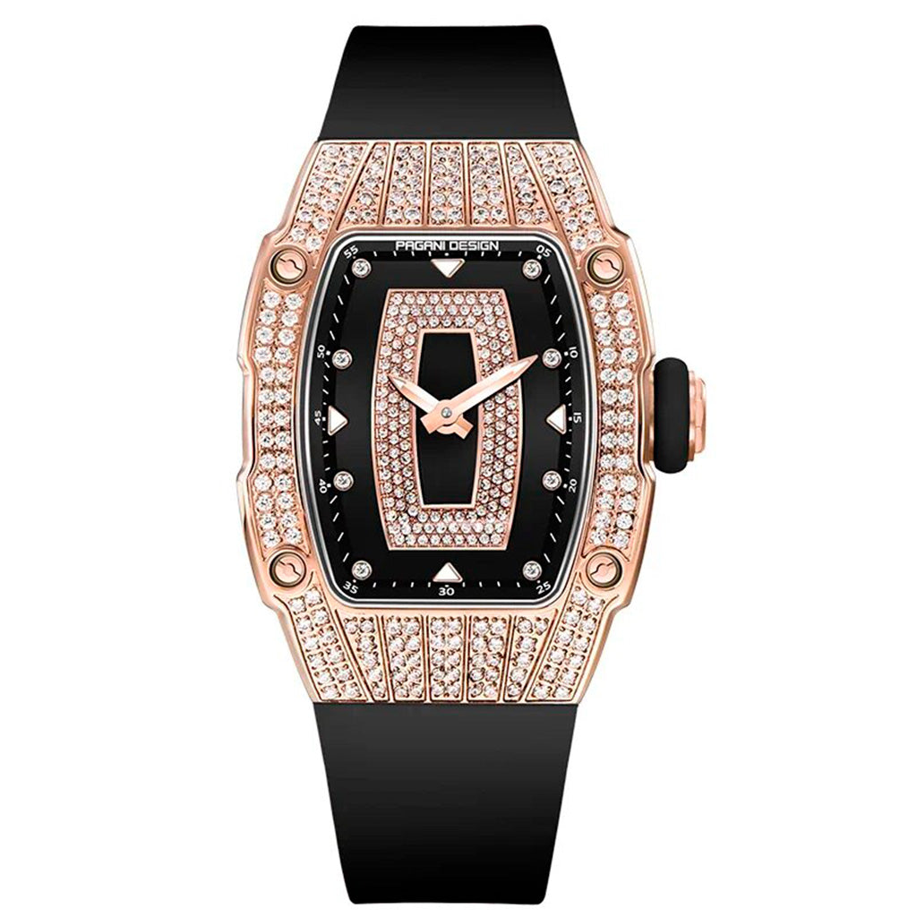 Pagani Design Rose Black Women's Watch