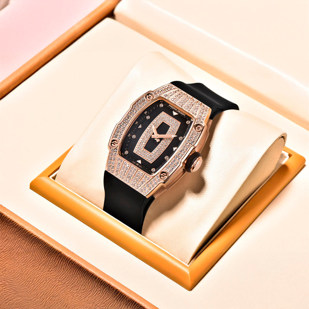 Pagani Design Rose Black Women's Watch