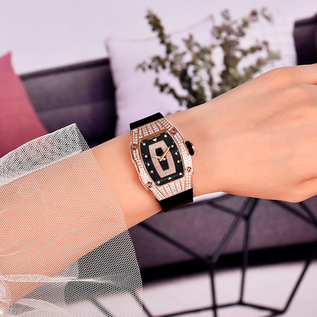 Pagani Design Rose Black Women's Watch