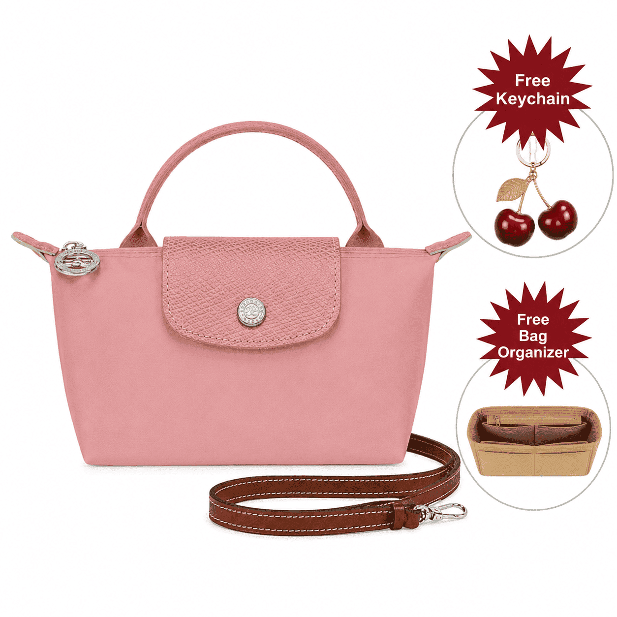 Mini Bag Elegance - Get an keychain and bag organiser completely free