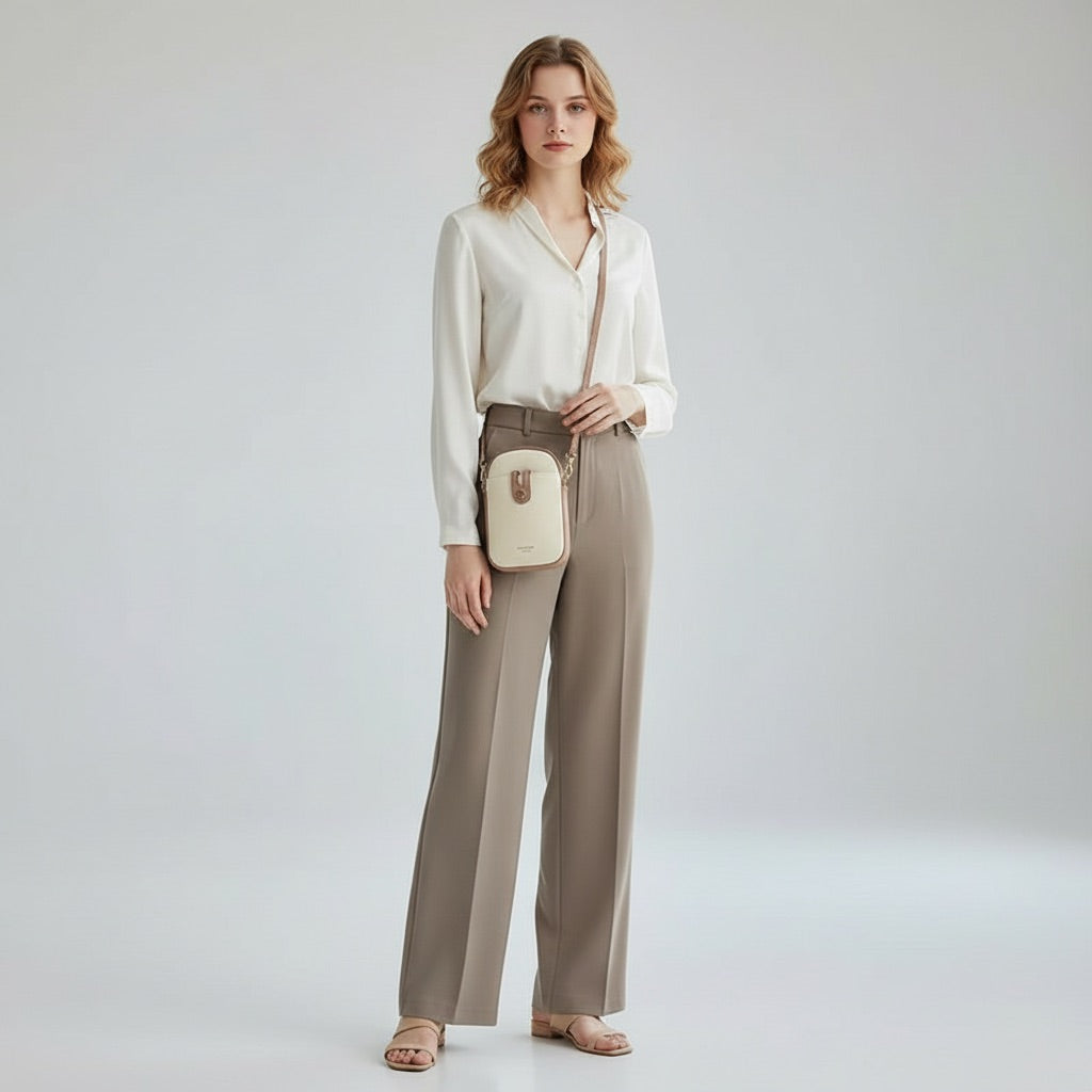 Soft PU Crossbody Phone Bag – Minimalist Edition